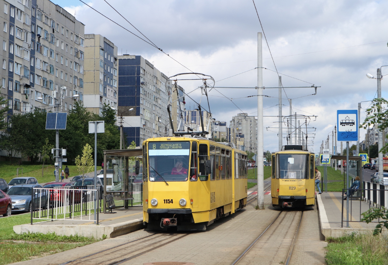 Львов, Tatra KT4D № 1154