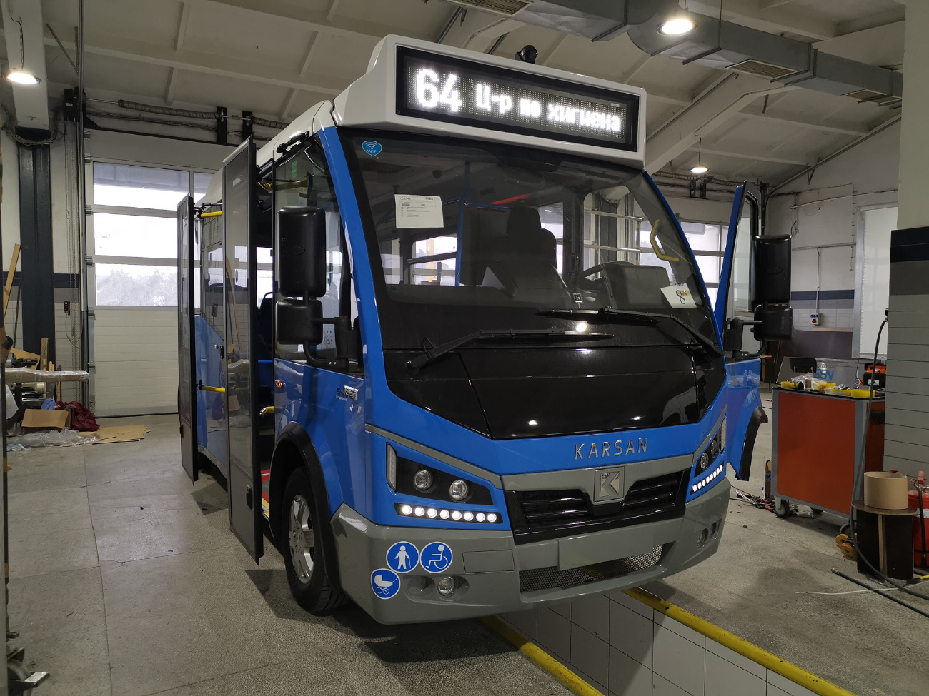 Варна, Karsan e-Jest № Б/н 2; Добрич — Инсталиране на IBIS информационна система на новите електробуси — 01.2022