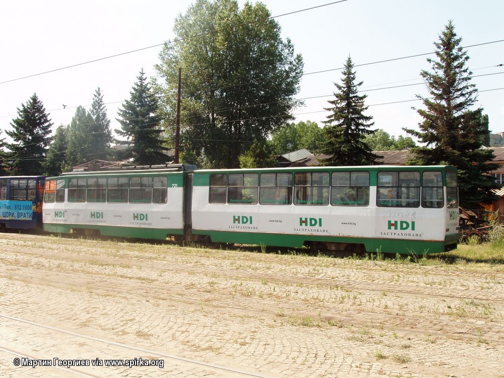 София, Т6М-700 № 721; София — Исторически снимки — Трамвайни мотриси (1990–2010)