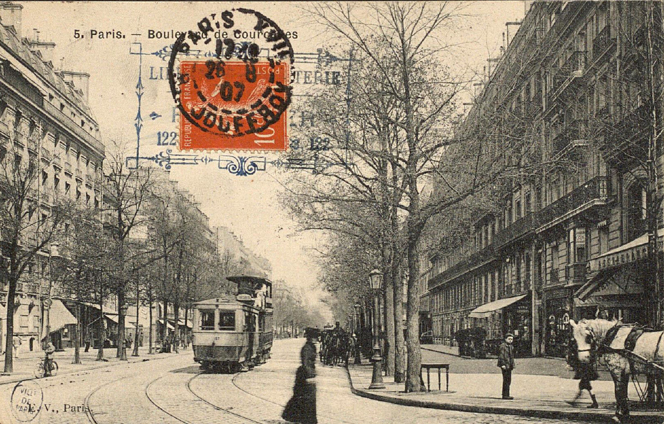 Париж -  Версаль -  Ивелин, Двухосный прицепной вагон № 157; Париж -  Версаль -  Ивелин — Исторические фотографии