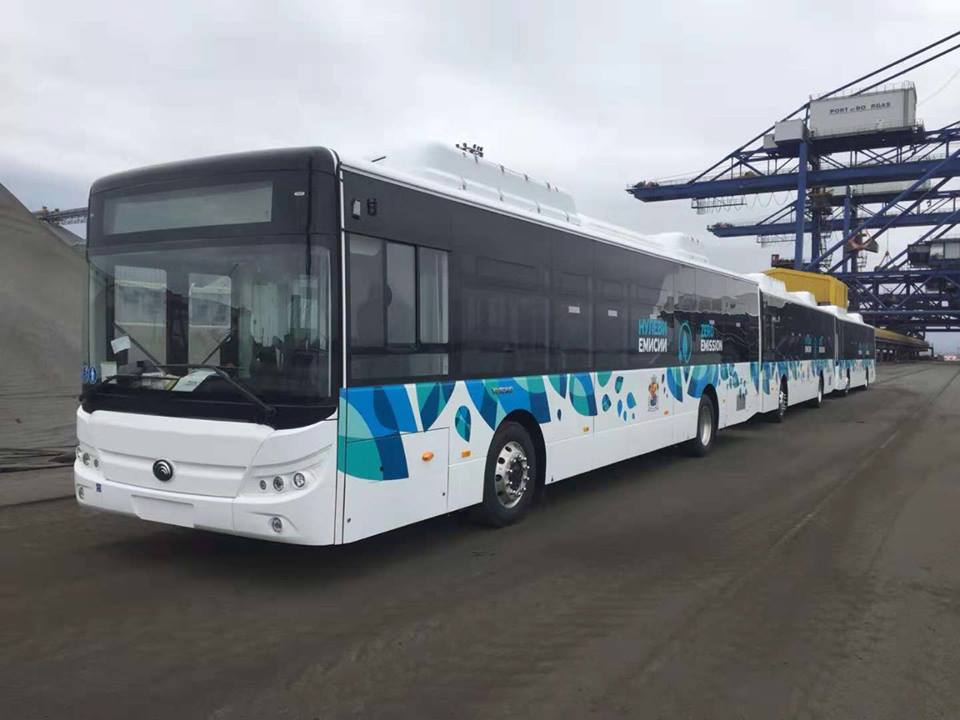 София — Доставка на новите електробуси Yutong E12 LF — 15.10.2018