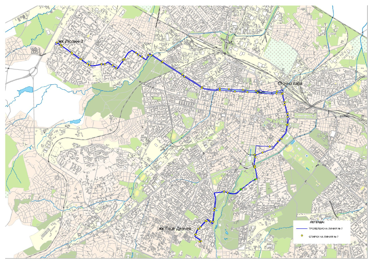 София — Карты и схемы троллейбусных маршрутов