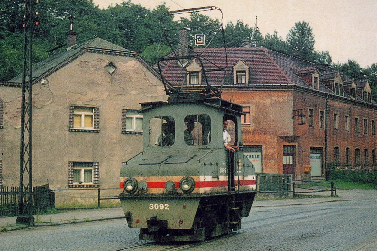 Дрезден, Электровоз № 3092; Дрезден — Старые фотографии (трамвай)