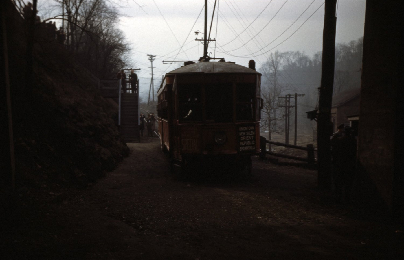 Западная Пенсильвания, Четырёхосный моторный West Penn № 720; Западная Пенсильвания — 05.02.1950 — Последняя поездка по линии Юнионтаун–Мартин