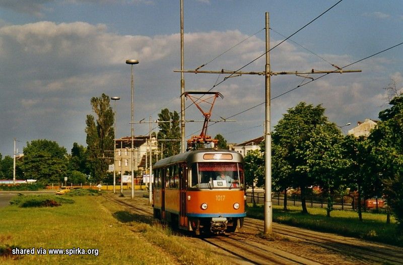 Сафія, Tatra T4D № 1017; Сафія — Исторически снимки — Трамвайни мотриси (1990–2010)
