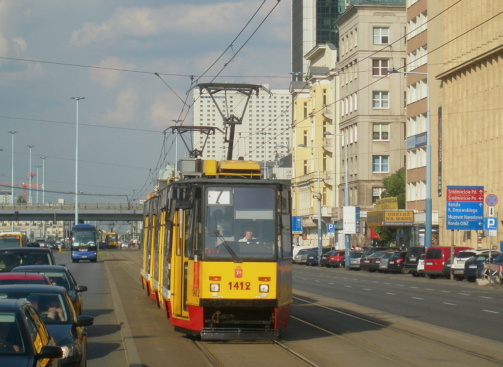 Варшава, Konstal 105Nf № 1412