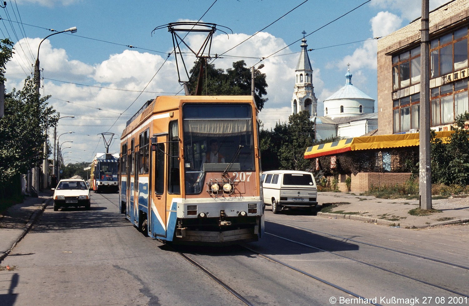 Луганск, ЛТ-10 № 207; Луганск — Заказная поездка 27.08.2001 на трамвайных вагонах ЛТ-10