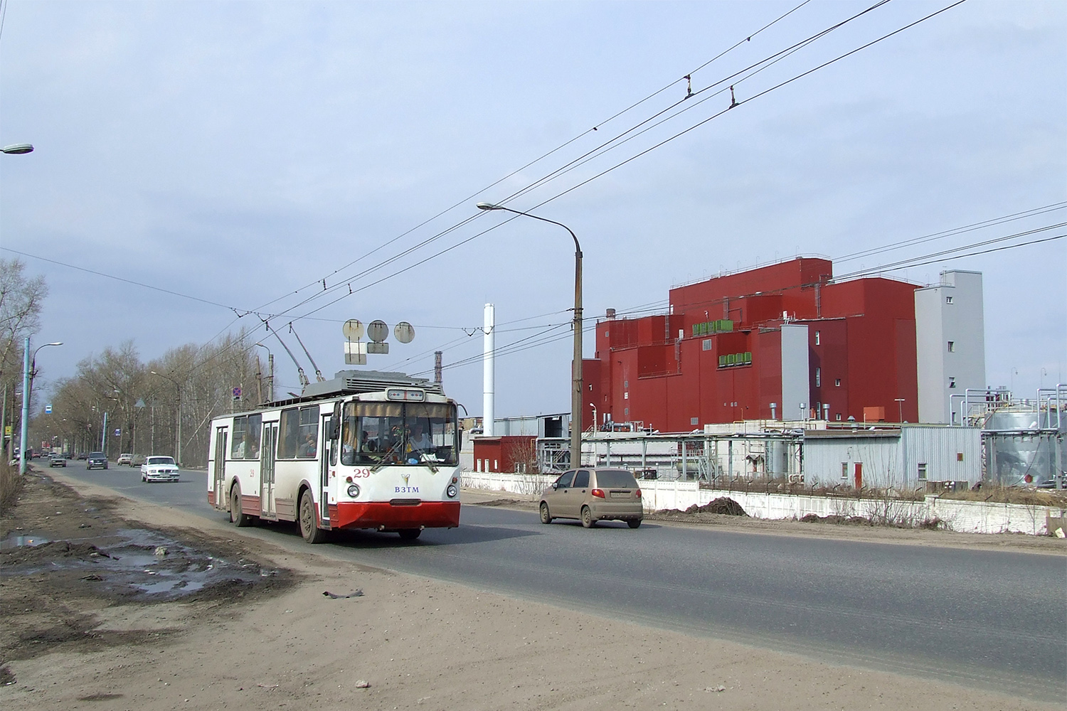 Тверь, ВЗТМ-5284 № 29; Тверь — Тверской троллейбус в начале 2000-х гг. (2002 — 2006 гг.); Тверь — Троллейбусные линии: Московский район (линия до пос. Химинститута)