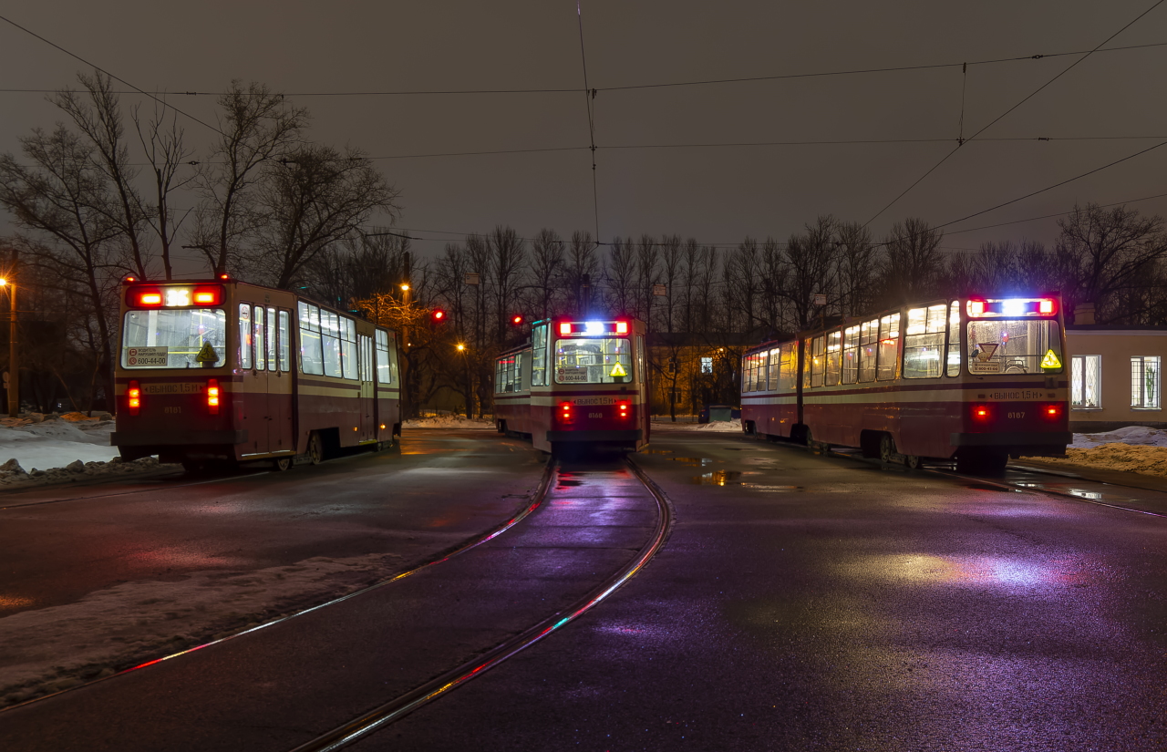 Санкт-Пецярбург, ЛВС-86К № 8181; Санкт-Пецярбург, ЛВС-86К № 8168; Санкт-Пецярбург, ЛВС-86К № 8187