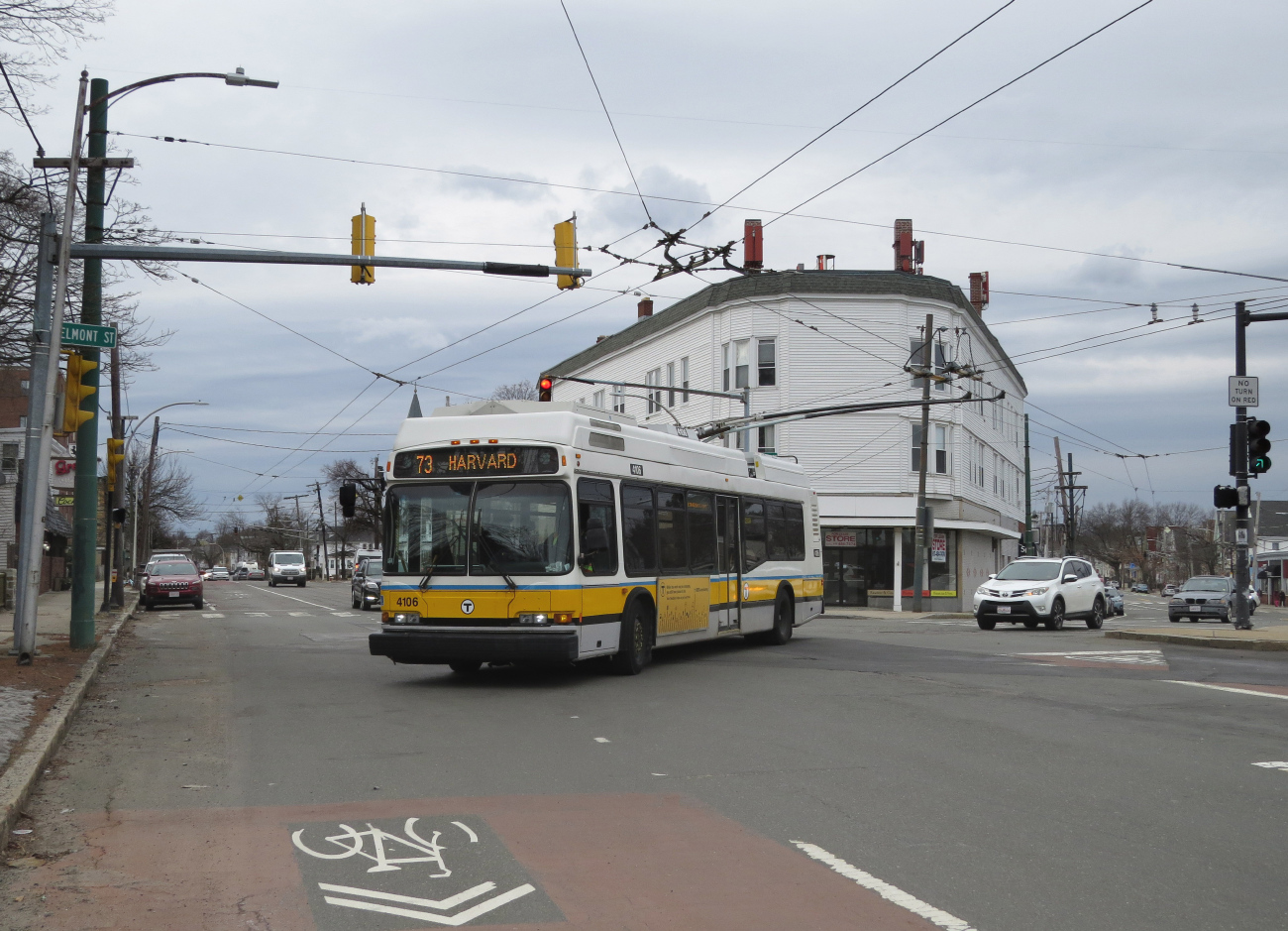 Бостон, Neoplan AN440LF-ETB № 4106; Бостон — Троллейбусные линии и инфраструктура