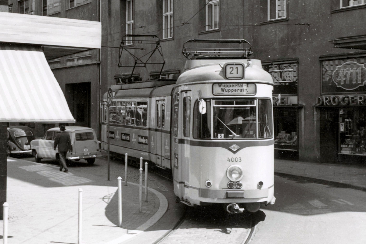 Wuppertal, Duewag GT4 # 4003; Wuppertal — Old photos