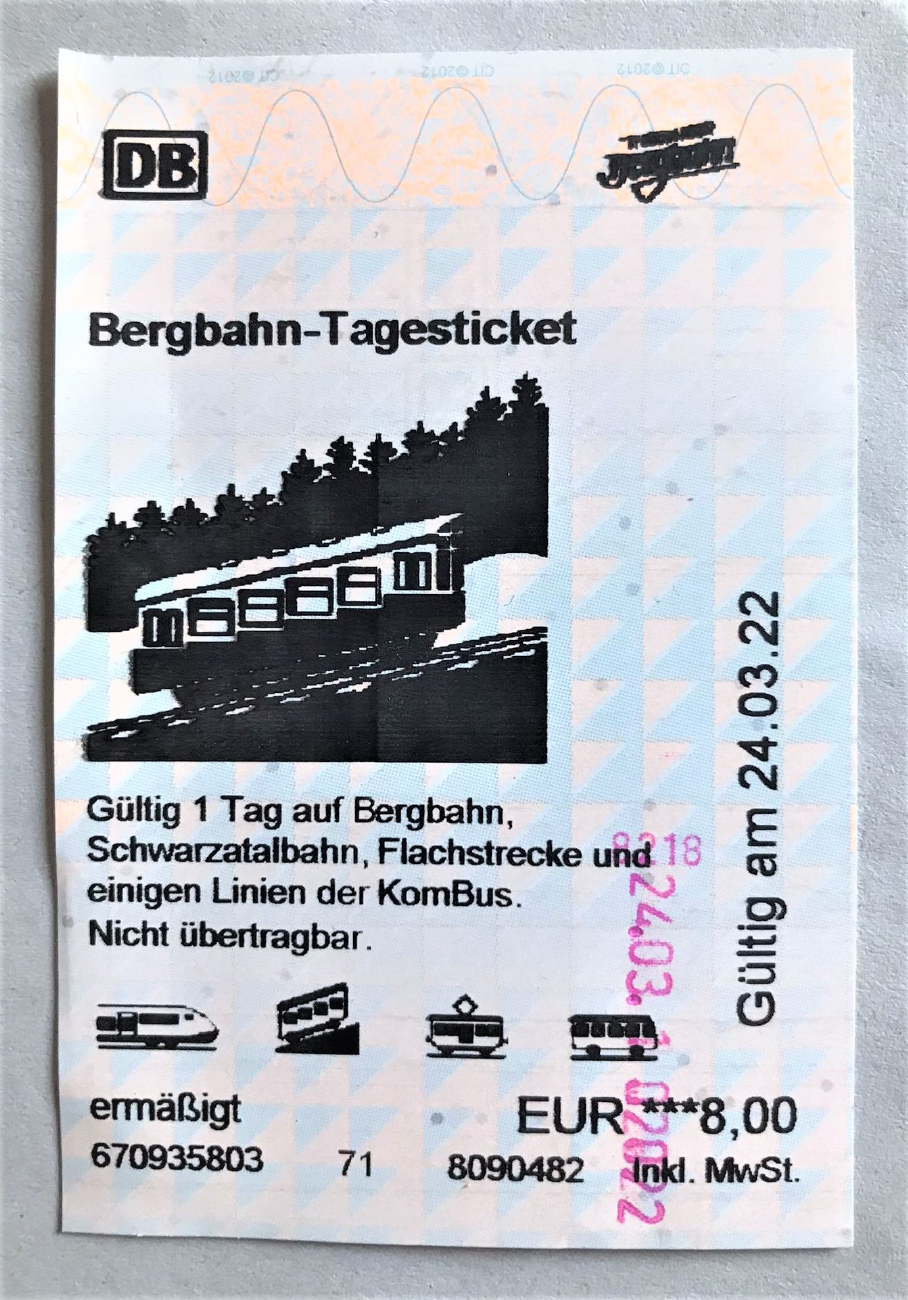 Oberweißbach — Tickets • Fahrscheine
