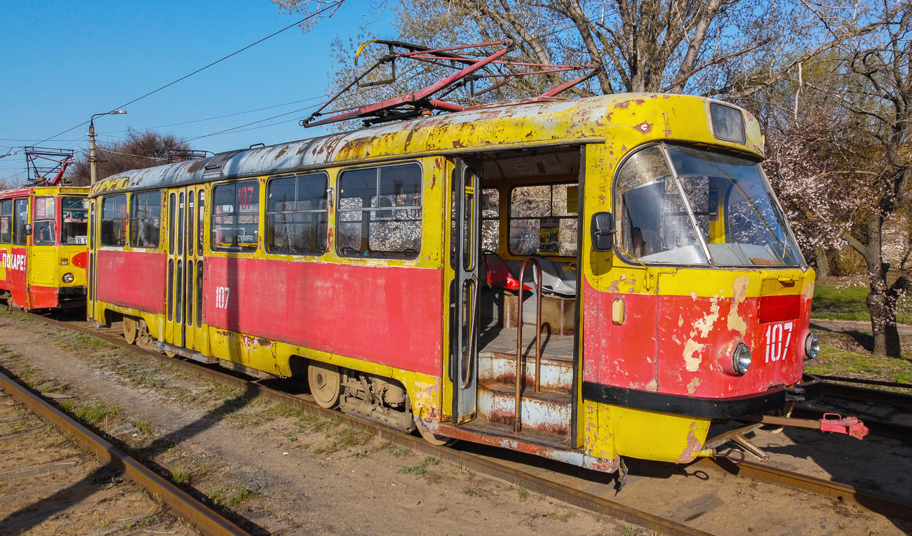 Волжский, Tatra T3SU № 107; Волжский — Трамвайное депо