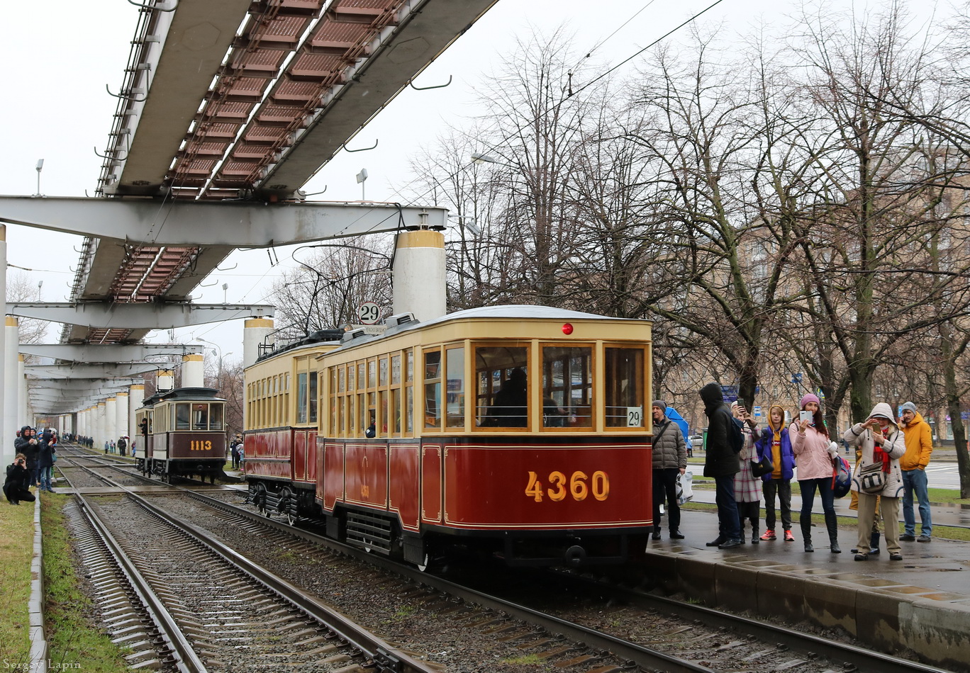 Moskva, S № 4360; Moskva — 123 year Moscow tram anniversary parade on April 16, 2022