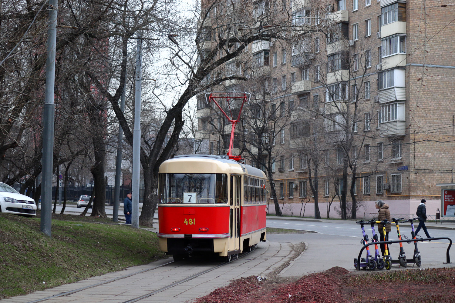 Москва, Tatra T3SU (двухдверная) № 481