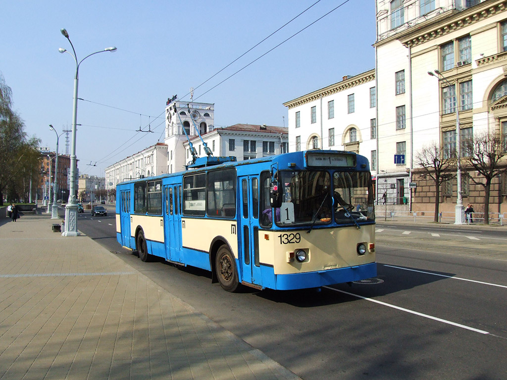 Минск, ЗиУ-682Г [Г00] № 1329; Минск — Закрытые троллейбусные линии