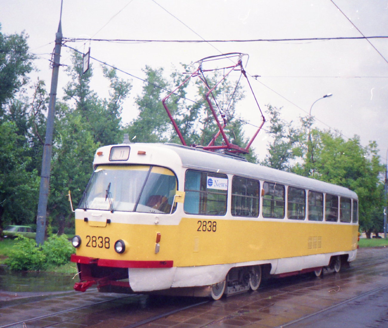 Москва, Tatra T3SU № 2838