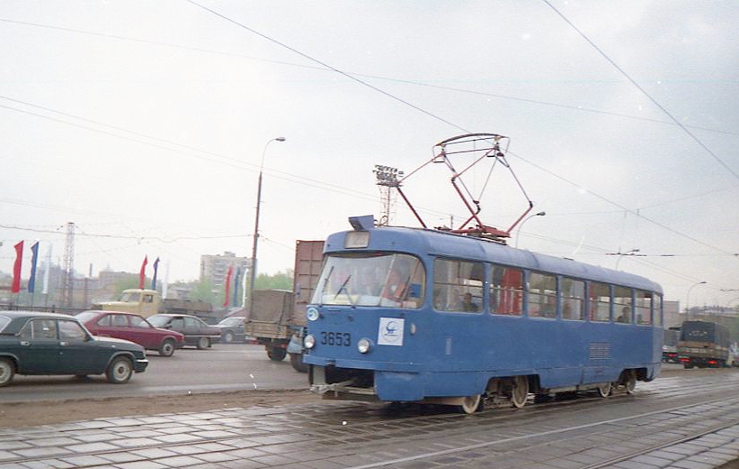 Москва, Tatra T3SU № 3653