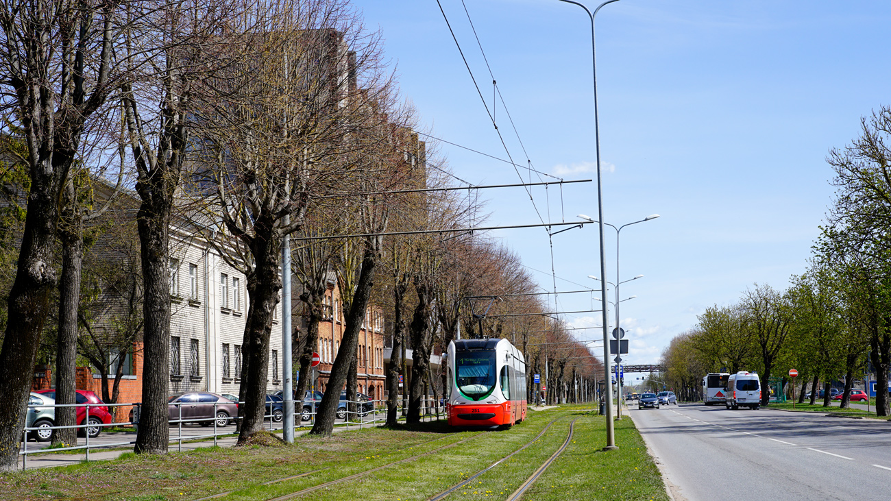 Лиепая, Končar TMK 2300LT № 251; Лиепая — Трамвайные линии и инфраструктура