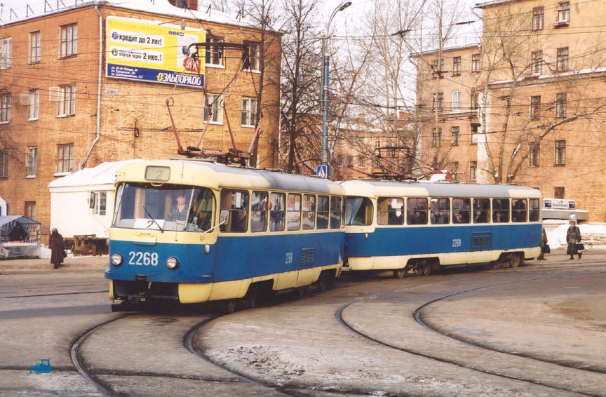 Іжэўск, Tatra T3SU (двухдверная) № 2268; Іжэўск — Старые фотографии