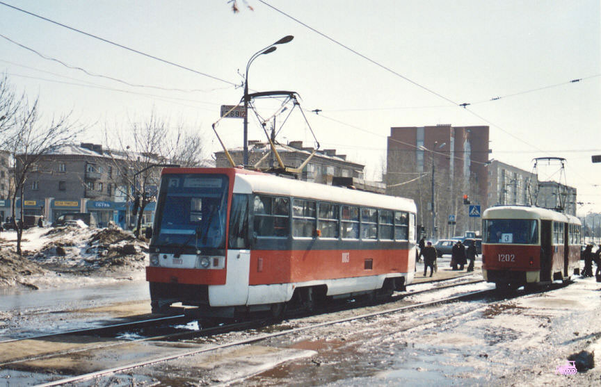 Ижевск, Tatra T3RF № 1003; Ижевск, Tatra T3SU № 1202; Ижевск — Старые фотографии