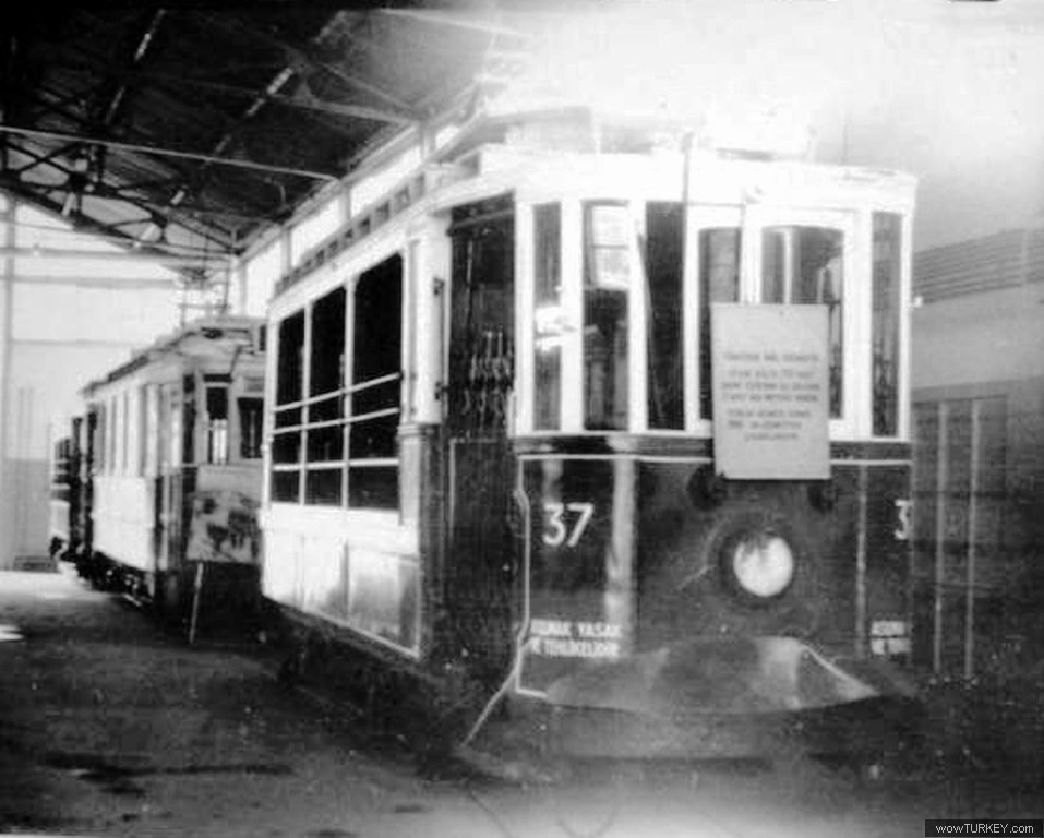 Стамбул, Двухосный моторный Franco-Belge № 37; Стамбул — Исторические фотографии — Музей трамваев и транспорта İETT (1967-1981)