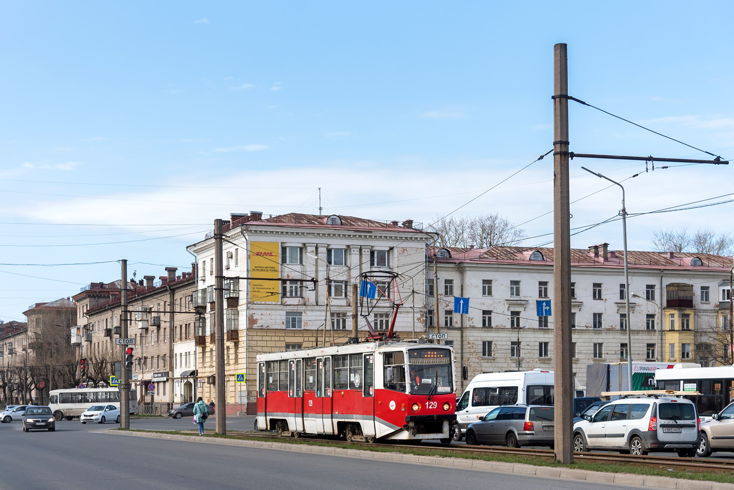 Череповец, 71-608КМ № 129; Череповец — Трамвайные линии