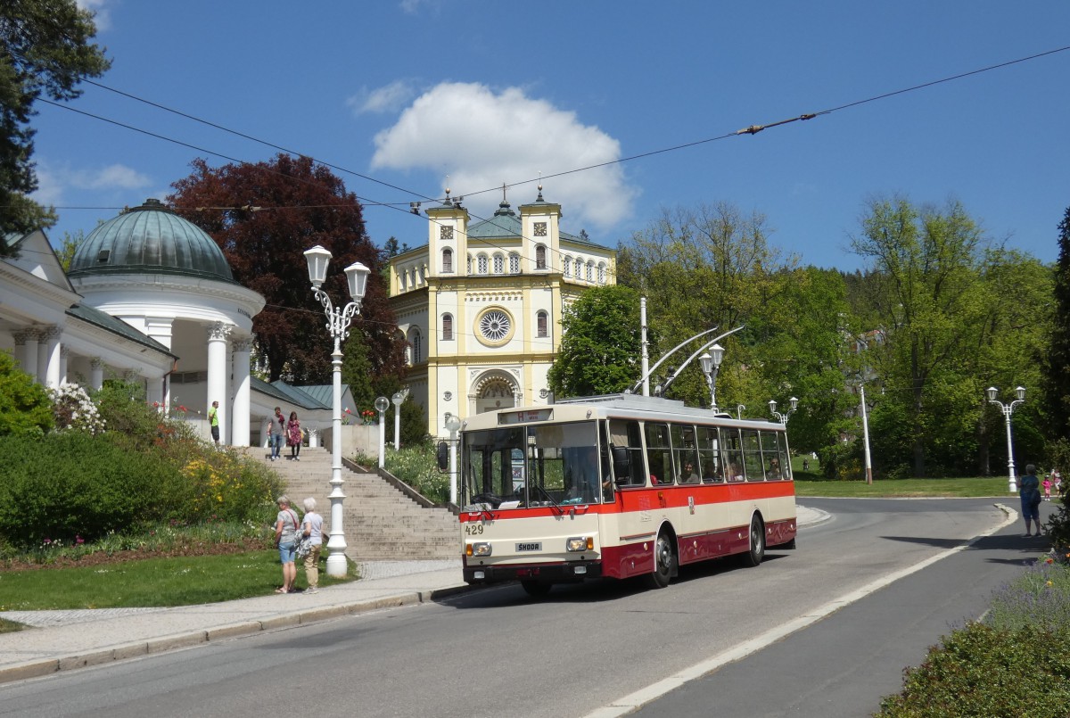 Пльзень, Škoda 14Tr08/6 № 429; Марианске-Лазне — Троллейбусы из других городов