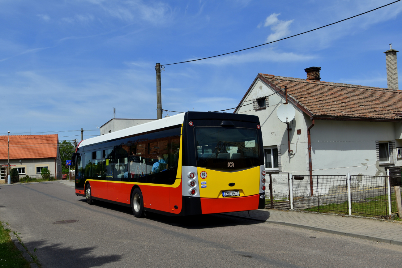 Градец-Кралове, SOR NS 12 Electric № 407; Пардубице — Празднование 70-летия троллейбусного движения в Пардубице