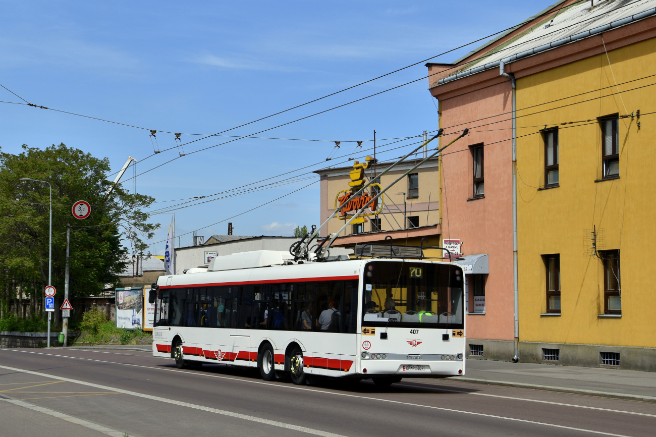 Пардубице, Škoda 28Tr Solaris III № 407; Пардубице — Празднование 70-летия троллейбусного движения в Пардубице