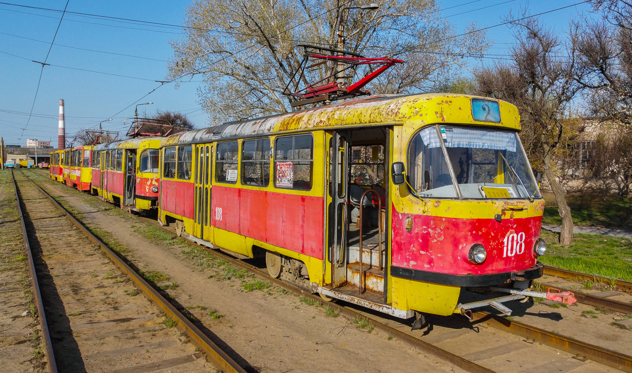 Волжский, Tatra T3SU № 108; Волжский — Трамвайное депо