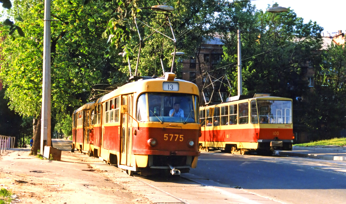 Kiev, Tatra T3SU nr. 5775; Kiev, Tatra-Yug T6B5 nr. 100; Kiev — Historical photos