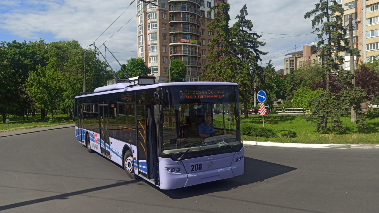 Кременчуг, ЛАЗ E183A1 № 208