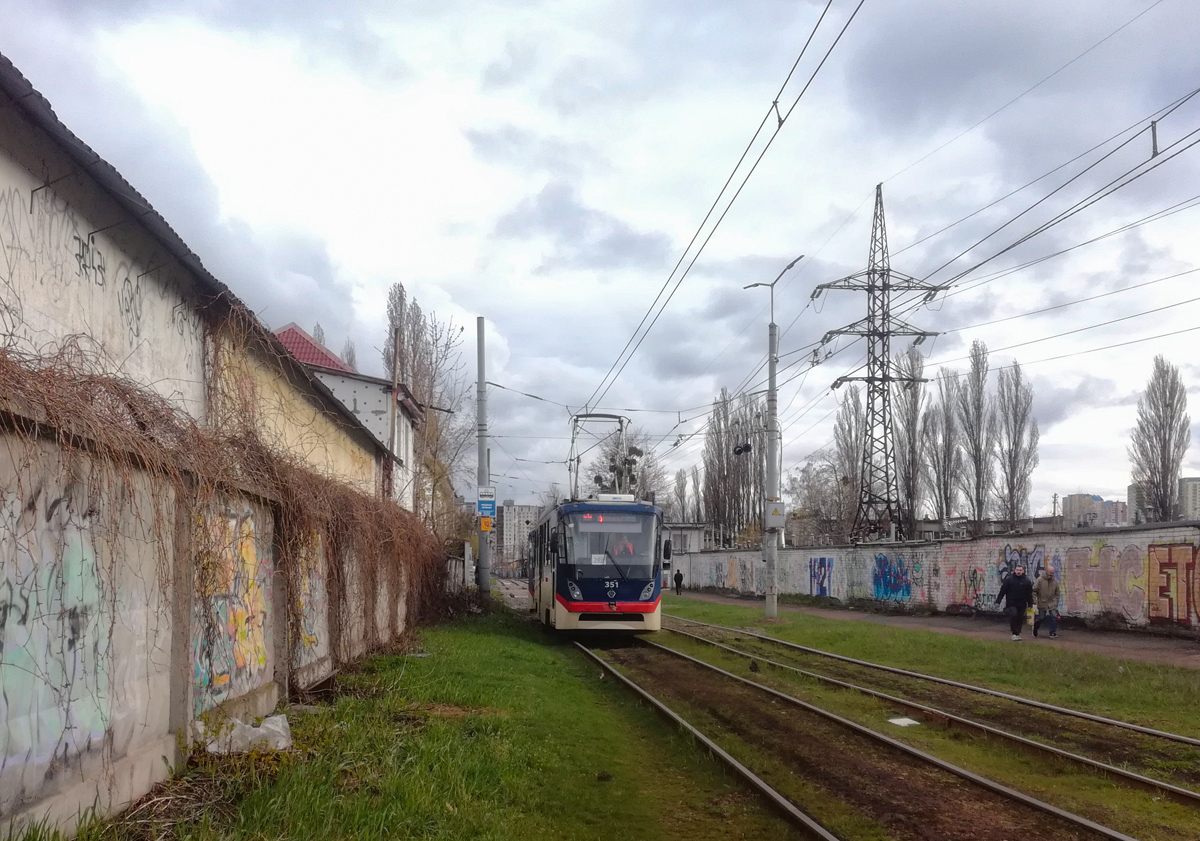 Киев, К1М № 351; Киев — Трамвайные линии: Дарницкая сеть