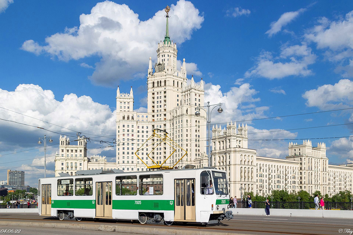 Москва, Tatra T7B5 № 7005; Москва — Парад ретротранспорта 4 июня 2022