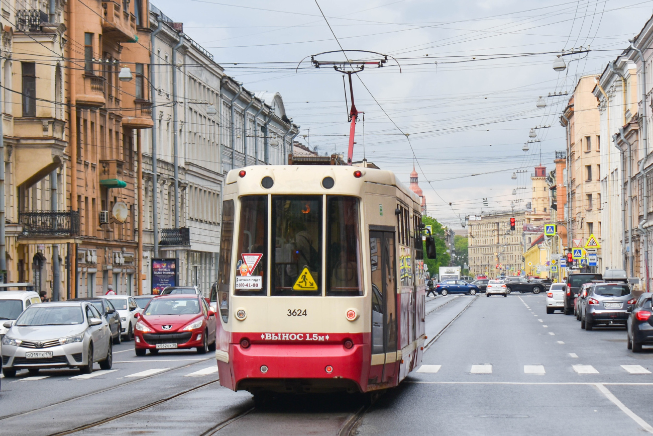 Санкт-Петербург, ЛМ-68М2 (мод. СПб ГЭТ) № 3624