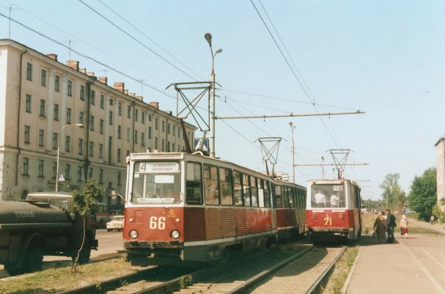 Yaroslavl, 71-605 (KTM-5M3) № 66; Yaroslavl, 71-605 (KTM-5M3) № 71; Yaroslavl — Historical photos