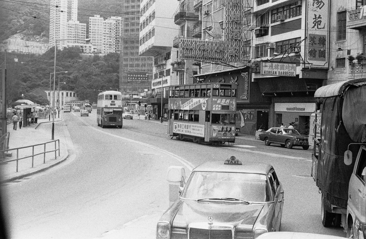 Гонконг — Городской трамвай — Старые фотографии