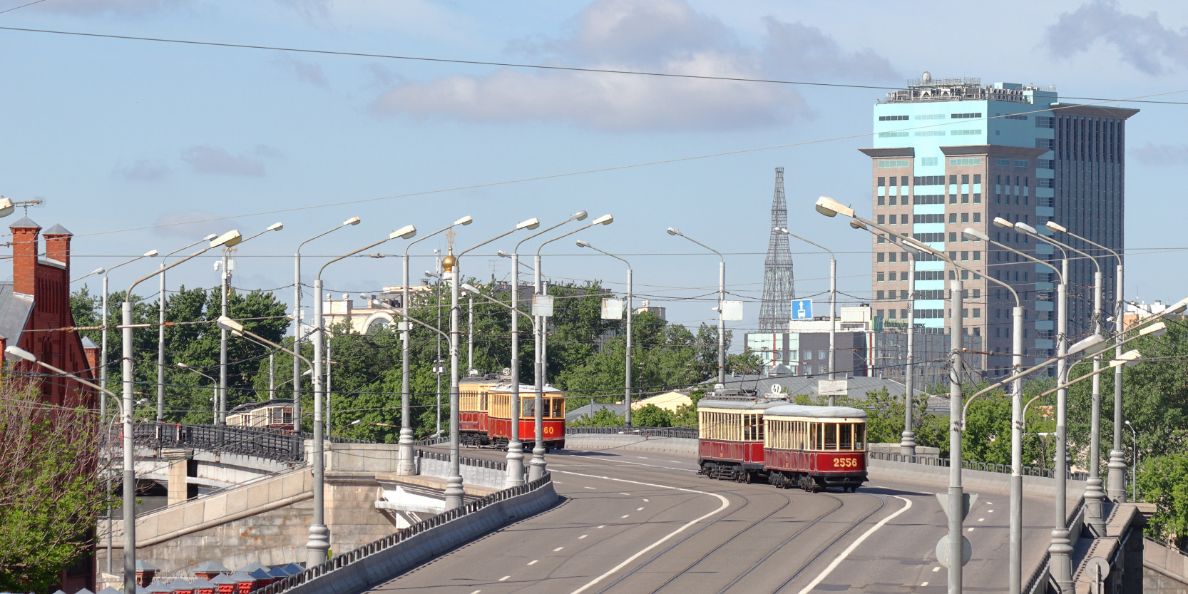 Москва — Парад ретротранспорта 4 июня 2022; Москва — Трамвайные линии: ЦАО