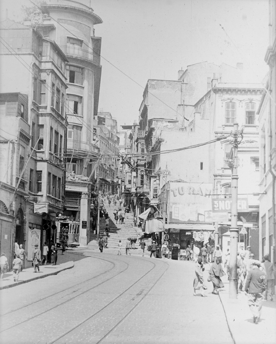 Стамбул, Двухосный моторный Franco-Belge № 127; Стамбул — Исторические фотографии — Трамвай в европейской части города (1914-1961)