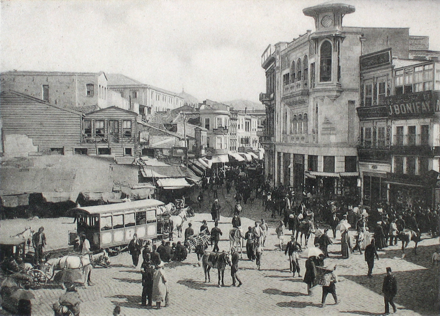 Стамбул — Исторические фотографии — Конка (1871-1912)
