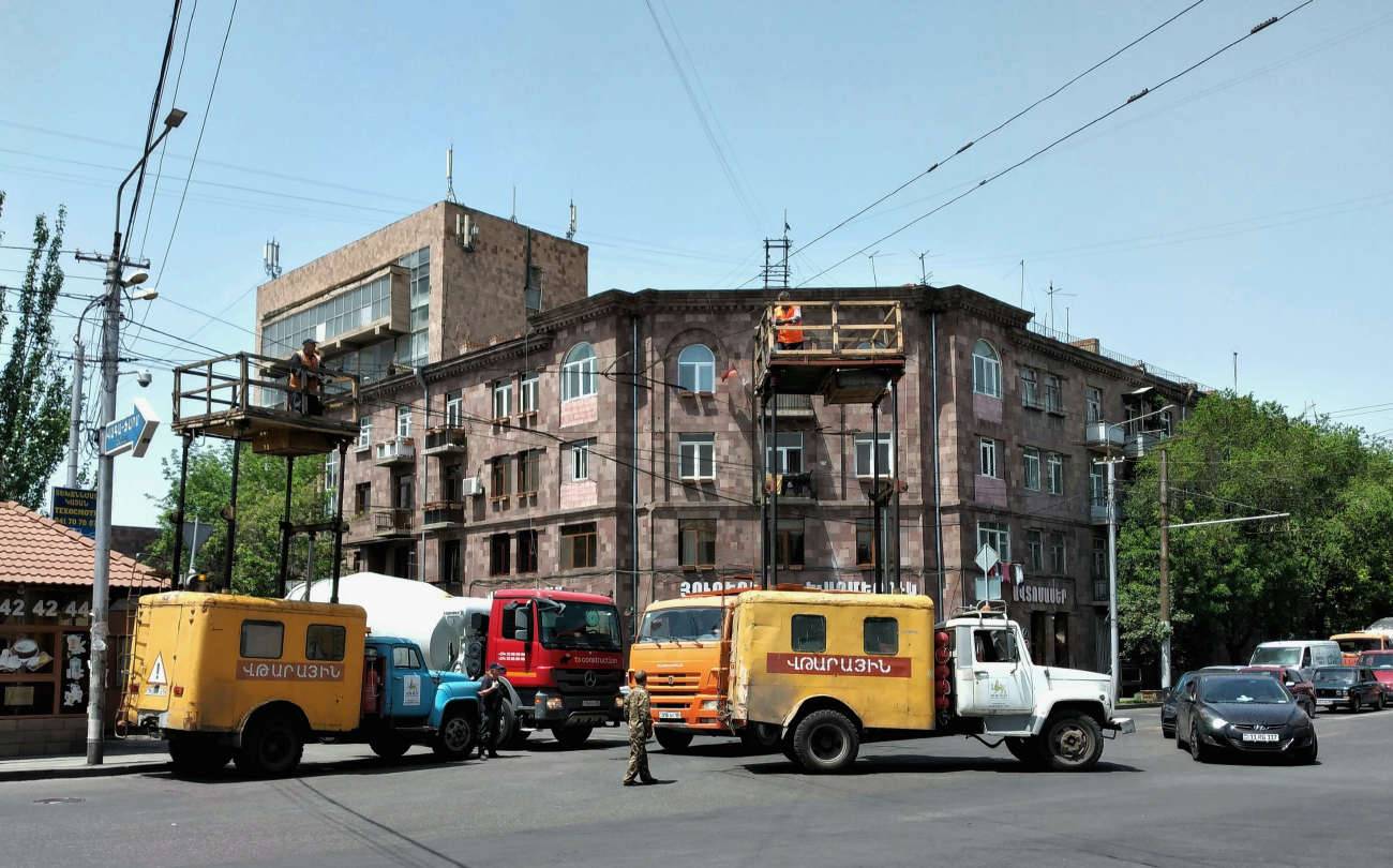 Ереван — Строительство троллейбусных линий