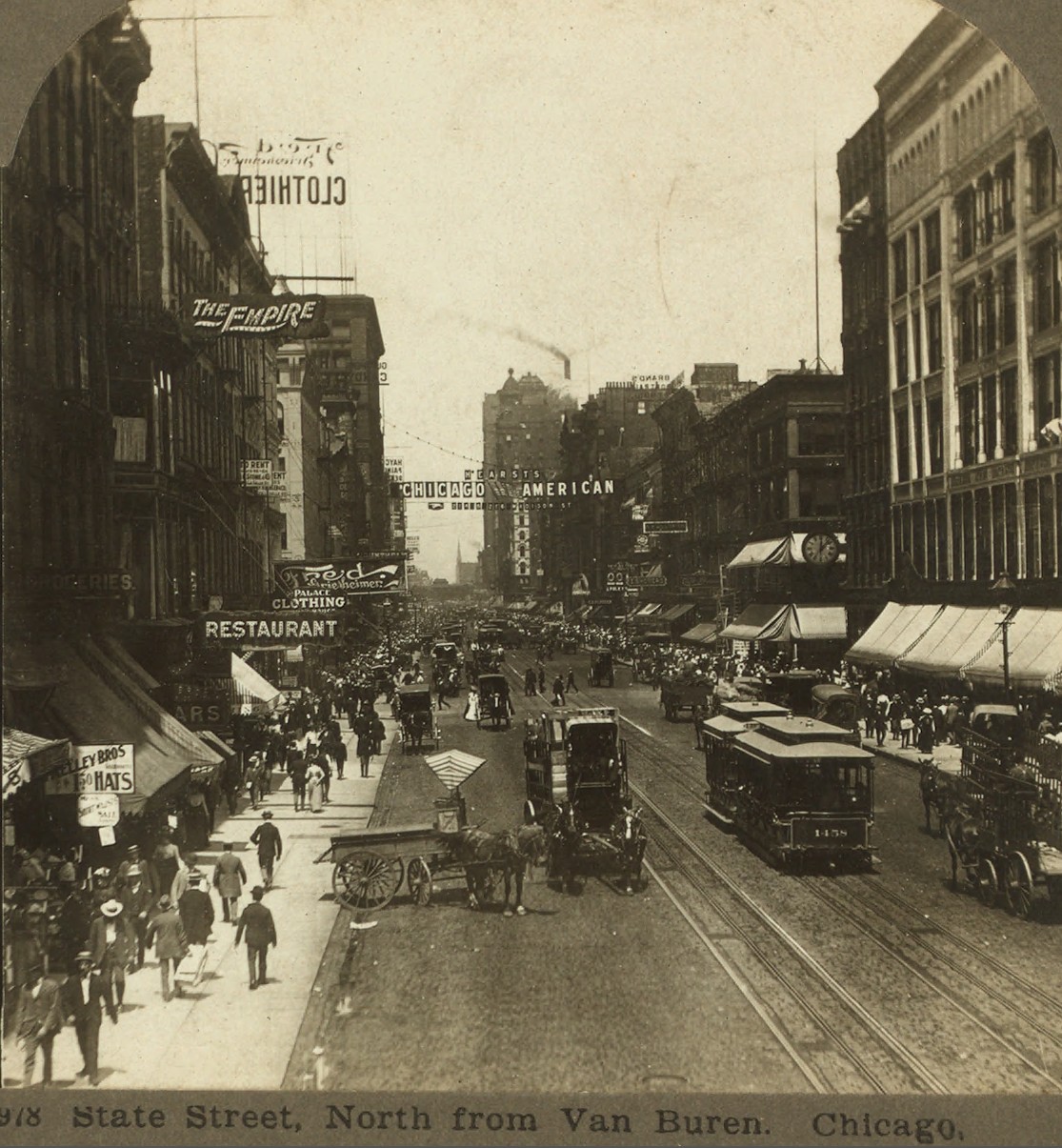 Chicago, Brill 2-axle trailer car nr. 1458