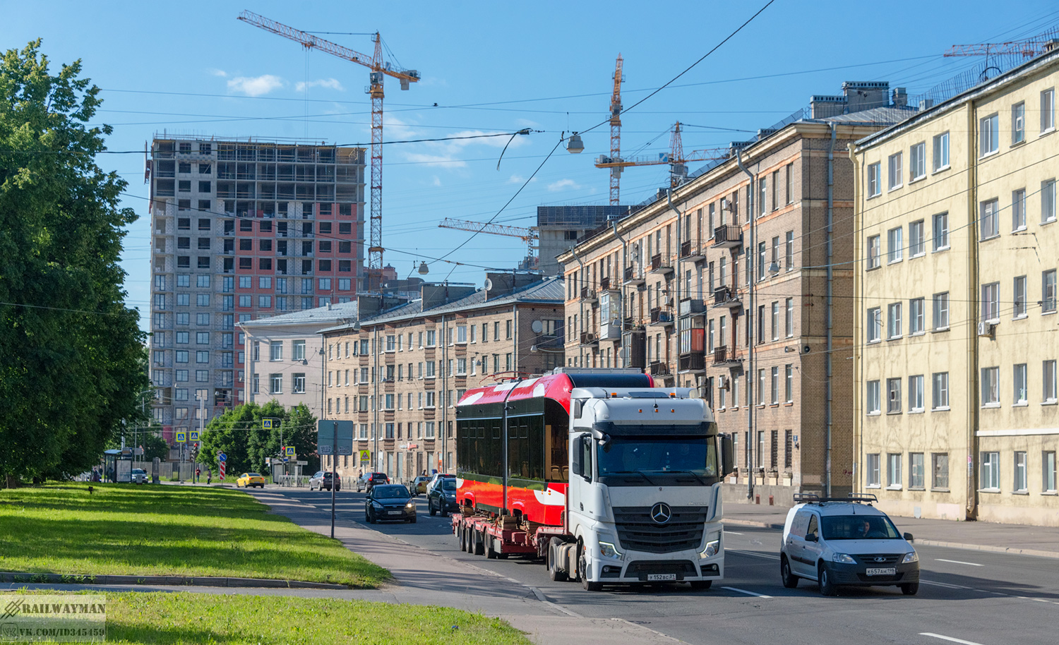 Санкт-Петербург — Новые трамвайные вагоны; Санкт-Петербург — Троллейбусные линии и инфраструктура