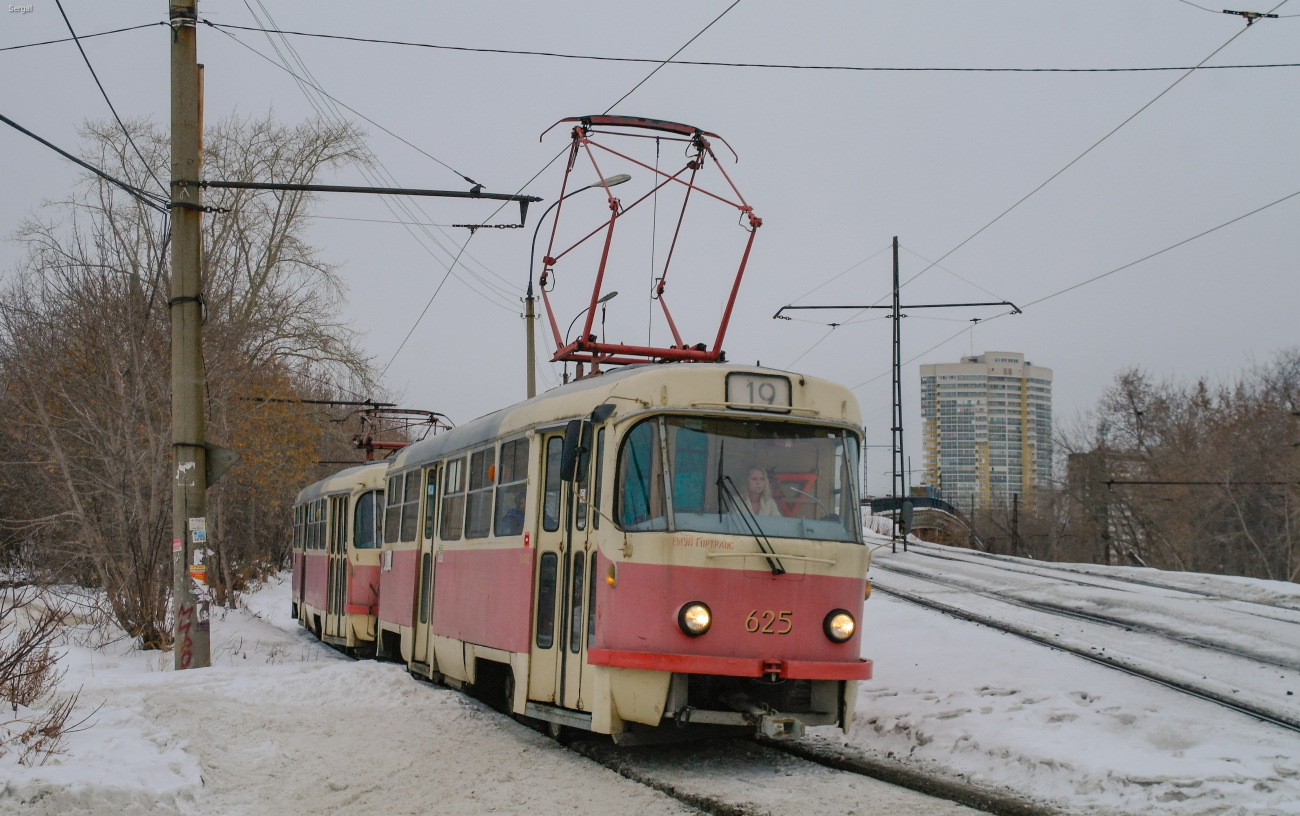Jekaterinburga, Tatra T3SU (2-door) № 625