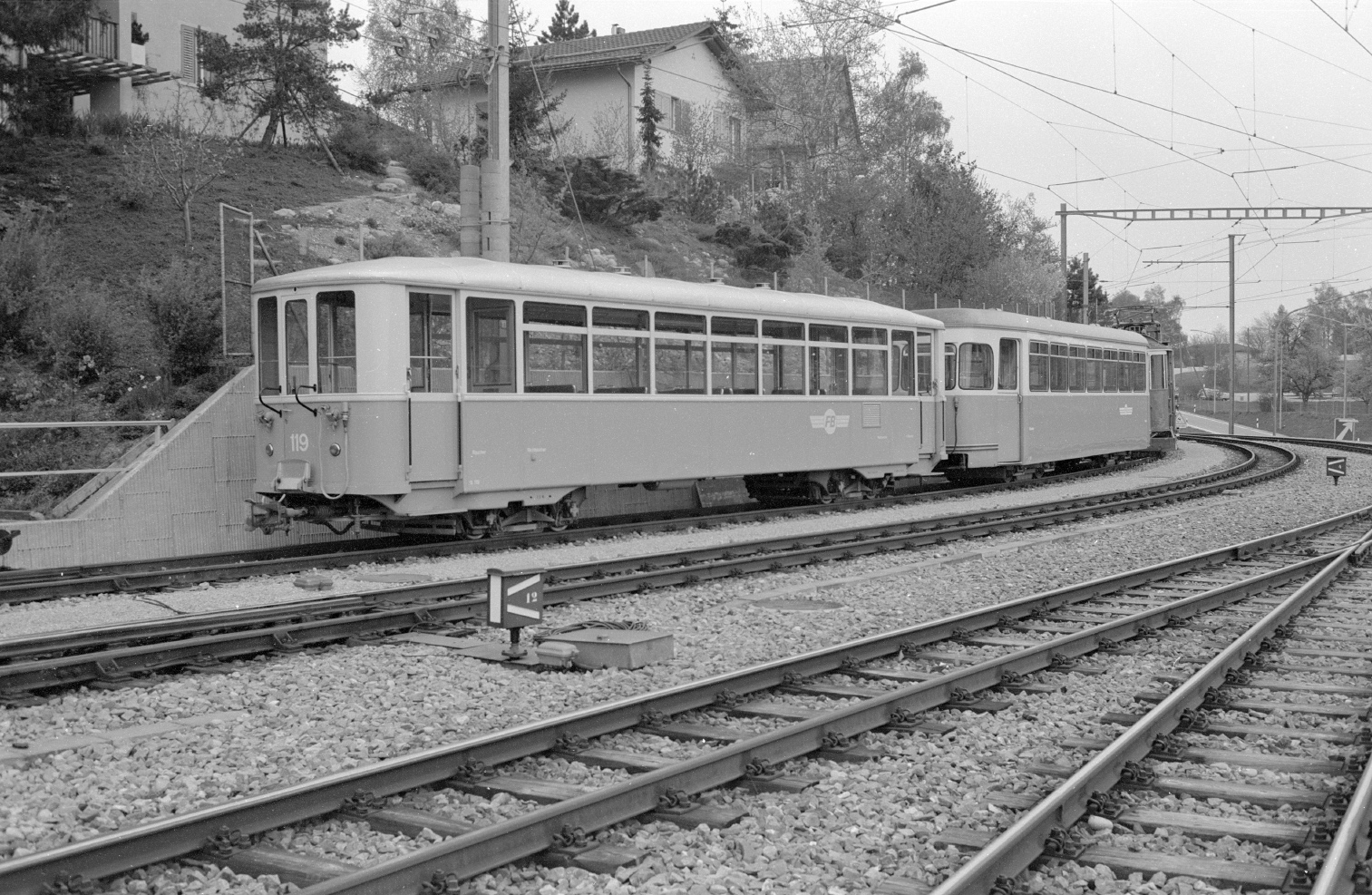 Цюрих, Четырёхосный прицепной вагон № 119; Цюрих — Forchbahn; Цюрих — Старые фотографии