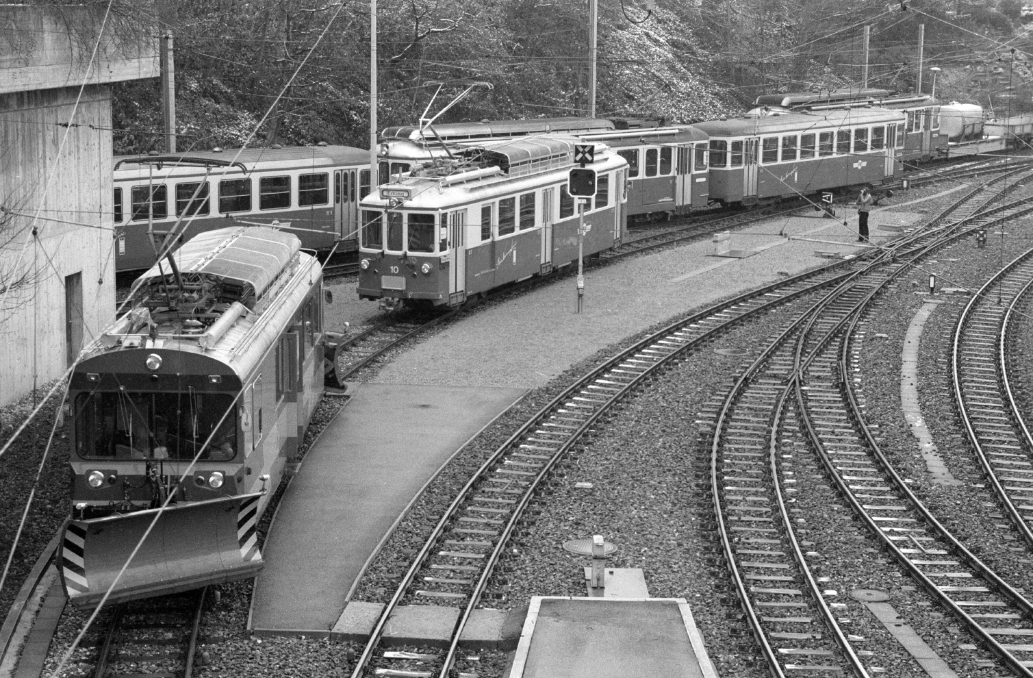 Zurich, Snow removal car № 9; Zurich — Forchbahn; Zurich — Old photos