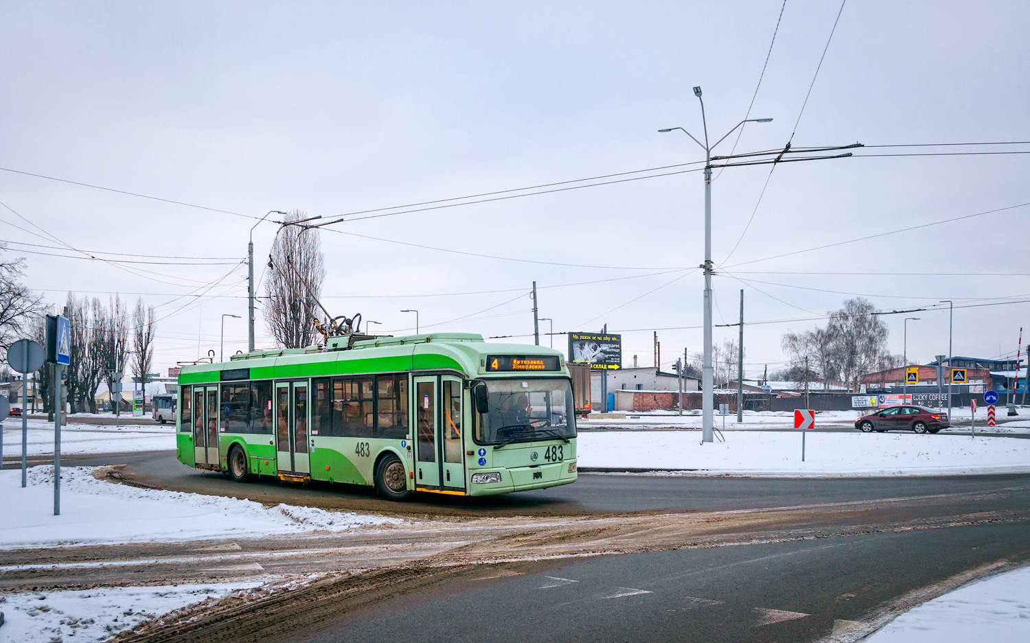 Čerņihiva, Etalon-BKM 321 № 483; Čerņihiva — Historical photos of the pre-war period; Čerņihiva — Trolleybus lines