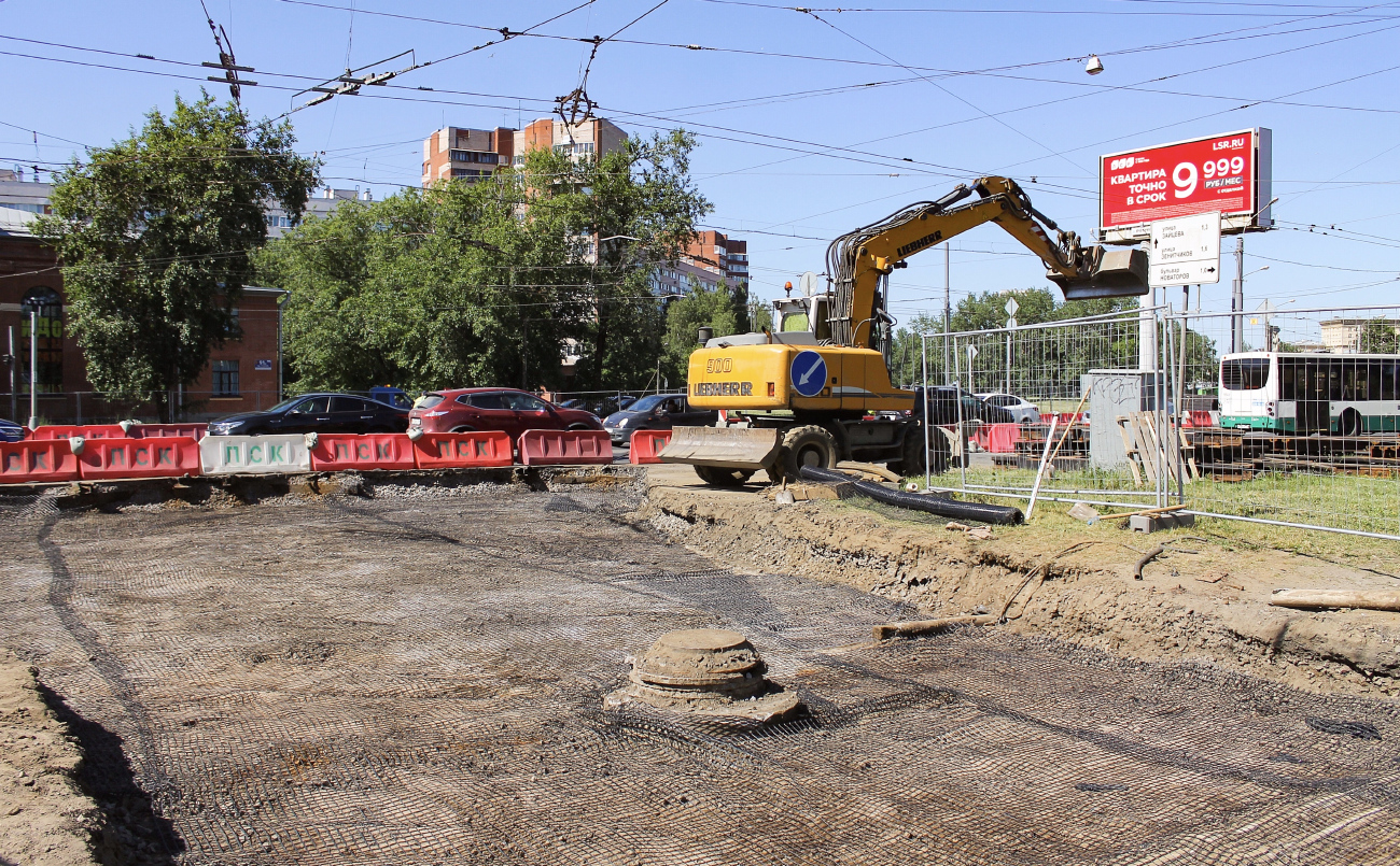 Saint-Petersburg — Track repairs