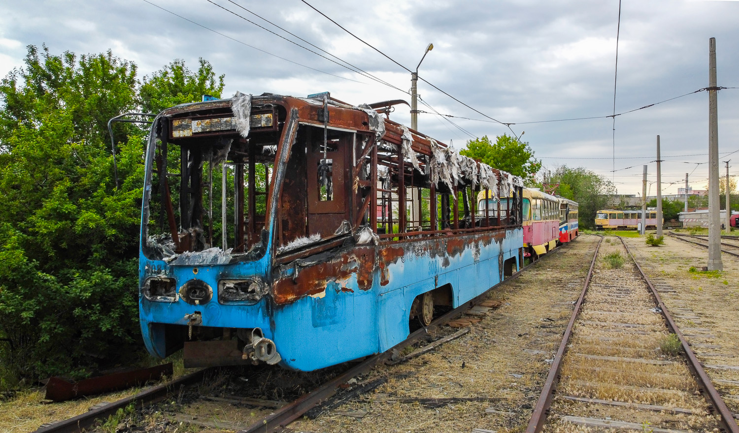 Волжский, 71-619А № 182; Волжский — Трамвайное депо